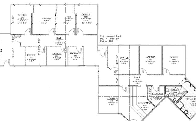 Cottonwood Suite 150 Floorplan